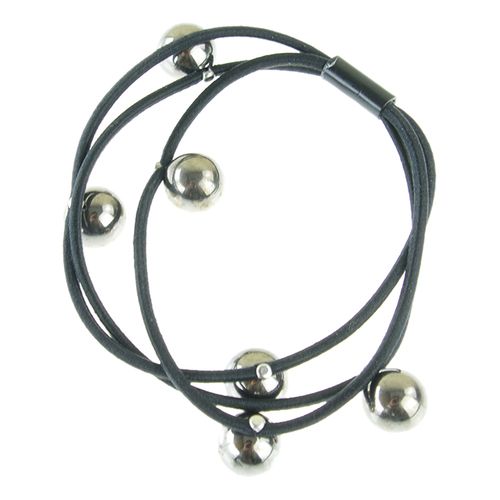 El&aacute;stico Triple Bolas Negro